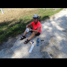 Pause mit Butterkeksen und Hermelin (tschechischem Brie)